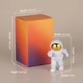 Astronaut desktop ornament in white and gold with gradient gift packaging box - Small Plated Gold Model B (Color Box)