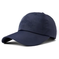 Gorra de béisbol azul marino de secado rápido con bordado HAIYUN 3D y visera ancha - Ajustable / Azul marino