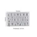 DIY silicone mold with heart and star geometric shapes for resin jewelry making - Irregular Gemstone Patch