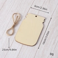 Gj09 Plain Wood I + 25cm Hemp Rope