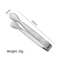 304 stainless steel sugar tong with hammered texture and 110mm length detail - Hammered Model / Silver