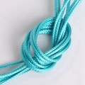 Lake blue 2mm braided wax cord for DIY necklace and bracelet handmade jewelry making - 5m/bag 2MM / Peacock Blue