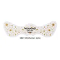 Freckle tattoo stickers featuring sparkling metallic gold stars and dots design - QBLT-004 Gold