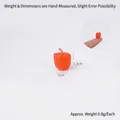 Miniature poivron orange en résine de 1,3 cm pour accessoires de cuisine maison de poupée - Poivron Rouge de 1,3 cm