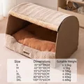 Größentabelle für verdickte warme geschlossene Haustierbetten von S bis 3XL für Hunde - S (35*30*30cm) / Wendy Braun