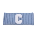 Bandeau tricoté bleu avec broderie lettre C blanche pour le sport et le style - Bleu Ciel-C Logo
