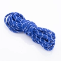 5mm blue braided nylon rope with white spots for DIY jewelry and phone chain - 5mm / Dark Blue