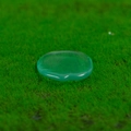 Cute resin Capybara figurine in translucent green stone style on a lush green lawn - No. 8 Water Puddle