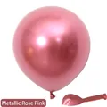 10-inch thick metallic rose red latex balloon for birthday party and wedding decor - Metallic Magenta