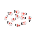 DIY Christmas snowman beads with red scarf and black hat for jewelry making - Snowman with Red Scarf