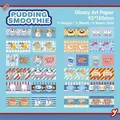 Pudding-Eis-Thema Set mit süßen Cartoon-Aufklebern für Scrapbooking und Bastelarbeiten - Pudding-Smoothie