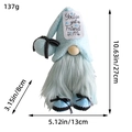 Light blue plush gnome doll with 'You've got a Friend in Me' patch and grey beard - Friend Doll Style
