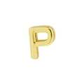 Classic 18k gold plated letter P alphabet charm pendant for personalized necklaces - Letter P