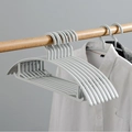 Grucce regolabili in plastica grigia per bambini con ampie spalle antiscivolo su asta - Stile Adulto-Bianco Grigio