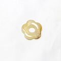 Cream-colored acrylic flower charm with elegant marble texture for DIY jewelry crafts - Beige Marble