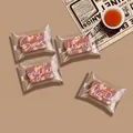 Bolsas de embalaje de 5,5 x 8,5 cm con diseños de corazones para galletas - 5.5*8.5cm / Blanco Inglés 4-en-1