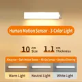 Slim 10cm motion sensor light with three color temperatures and stepless dimming feature - 100mm 3 Colors Sensor