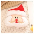 Cute plush Santa Claus hair accessory with red embroidery detail for Christmas - Santa Claus (Gold Beard) - No Brooch (Patch)