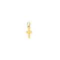 Golden cross pendant made of six spherical beads for DIY necklace or bracelet jewelry - Gold Pointed Cross Style (1#)
