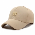 Cappellino da baseball beige con ricamo CC dorato e scritta GAME OVER in tessuto traspirante - Regolabile / Beige medio