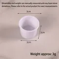 Miniature white plastic cup for DIY crafts with 3cm top diameter and 2cm height - 3cm Instant Noodle Cup