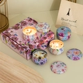 Set regalo candele profumate floreali in scatole decorative con confezione elegante - Set Regalo Profumo Floreale