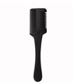 Hair thinning comb in matte black finish for professional layering and fringe trimming - Black