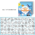 Ocean series mini graffiti book with 50 unique sea life patterns and 7.5cm square size - Happy Ocean