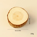 Natural round wood slice with bark edge 9cm diameter for Christmas DIY decorations - Thick Wood Chunk 9cm Diameter 4cm Thick