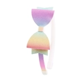 Serre-tête enfant avec grand nœud pailleté aux couleurs dégradées pastel et brillant - Serre-tête coloré dégradé