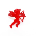 Red cupid with wings and bow napkin ring holder for Valentine wedding table decor - Style 22-Red Cupid
