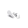 Silver stainless steel teardrop ear clip accessories for jewelry making in high gloss - Smooth Long Teardrop Style (F2258) / 11x25mm (10 Pieces Pack) / Silver