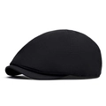 Berretto estivo unisex nero a rapida asciugatura in tessuto leggero e traspirante sportivo - Nero