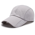 Light grey quick-dry baseball cap with SDSR lettering and breathable mesh texture - Adjustable / Light Gray