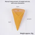 Orange waffle cone model for DIY crafts, dimensions 14.5cm height and 8cm top width - Giant Crisp Cone / Yellow