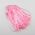 Pink woven nylon wrist lanyard with plastic connector for phones and small fans - Pink