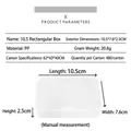 Transparent PP rectangular storage box for hardware parts and tools 10.5x7.6x2.5cm - 10.5 Rectangular (10.5*7.5*2.5cm)