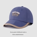 Dettaglio cappellino bambino ad asciugatura rapida con ventilazione tagliata al laser - 54cm (3-8 anni) / Blu