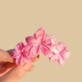 Pink marble texture flower hair claw clip with stylish matte finish for women - 9cm Rose Pink (Marble Pattern)