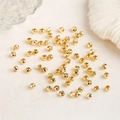 Macro-opname van 14K goud gevulde gefacetteerde kralen voor DIY sieraden maken - 2.5mm / 14K Goud