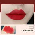 Rossetto opaco vellutato #08 Scarlett Red con campioni labbra e braccio per trucco - 6.5g / 08# Rosso Scarlett