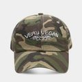 Detalle del bordado Very Vegan en la gorra de béisbol de lona con camuflaje - 1# Color (Camuflaje de la Selva)