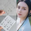 Iridescent teardrop rhinestones for face makeup and decorative festival eye jewels - Rainbow Mermaid Tears Stickers