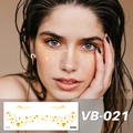 Golden heart-shaped freckle tattoo stickers VB-021 for face with metallic gold finish - Heart Freckles (VB-021)