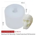 3-cavity skull silicone candle mold for DIY crafts with precise dimensions and 12ml capacity - Skeleton Skull