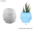 Silicone owl flower pot mold with finished product dimensions and 414g weight - D4309-Owl