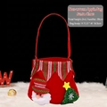 Weihnachtsgeschenktüte mit 3D-Weihnachtsmann-Plüschfigur und 28 cm Gesamthöhe - Elf Weihnachtsmann