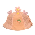 Cappellino da sole color pesca per neonato con rete traspirante e toppe di cactus - 46cm / Rosso Arancio