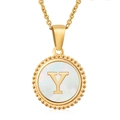 Gold Letter Y