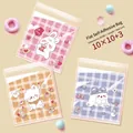 Detail of 10x10cm cute cartoon self-adhesive snack bags with bunny and dog patterns - 3-in-1 Cute Style / 10x10+3cm (Approx. 100pcs)